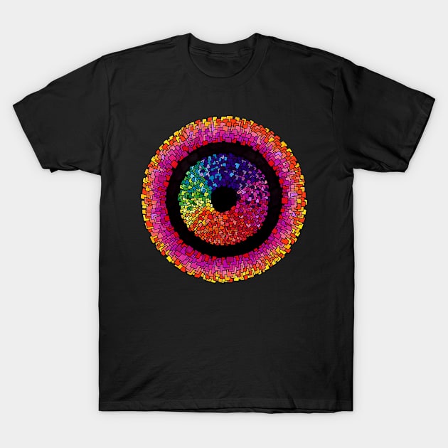 Psychedelic Abstract colourful work 63 Crest T-Shirt by CallumHoare